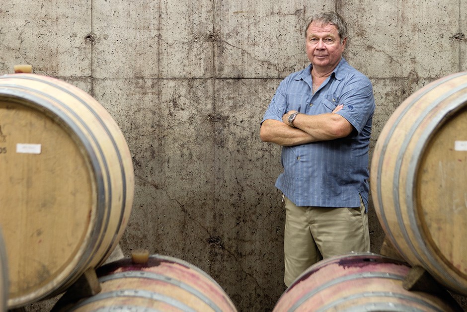 Martin Malivoire in his cellars
