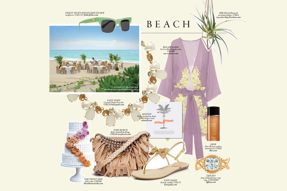 Beach Weddings (Photo Credit: Two Bird Studio (cake))