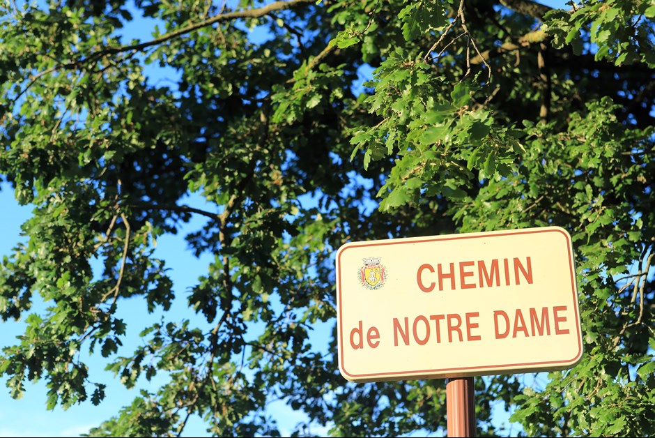 Street Sign along Alain Rebuffel's fields