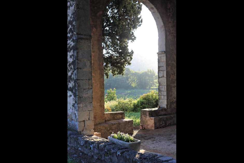 Alain Rebuffel's field through the 17th Century Notre-Dame-Des-Rosiers Chapel