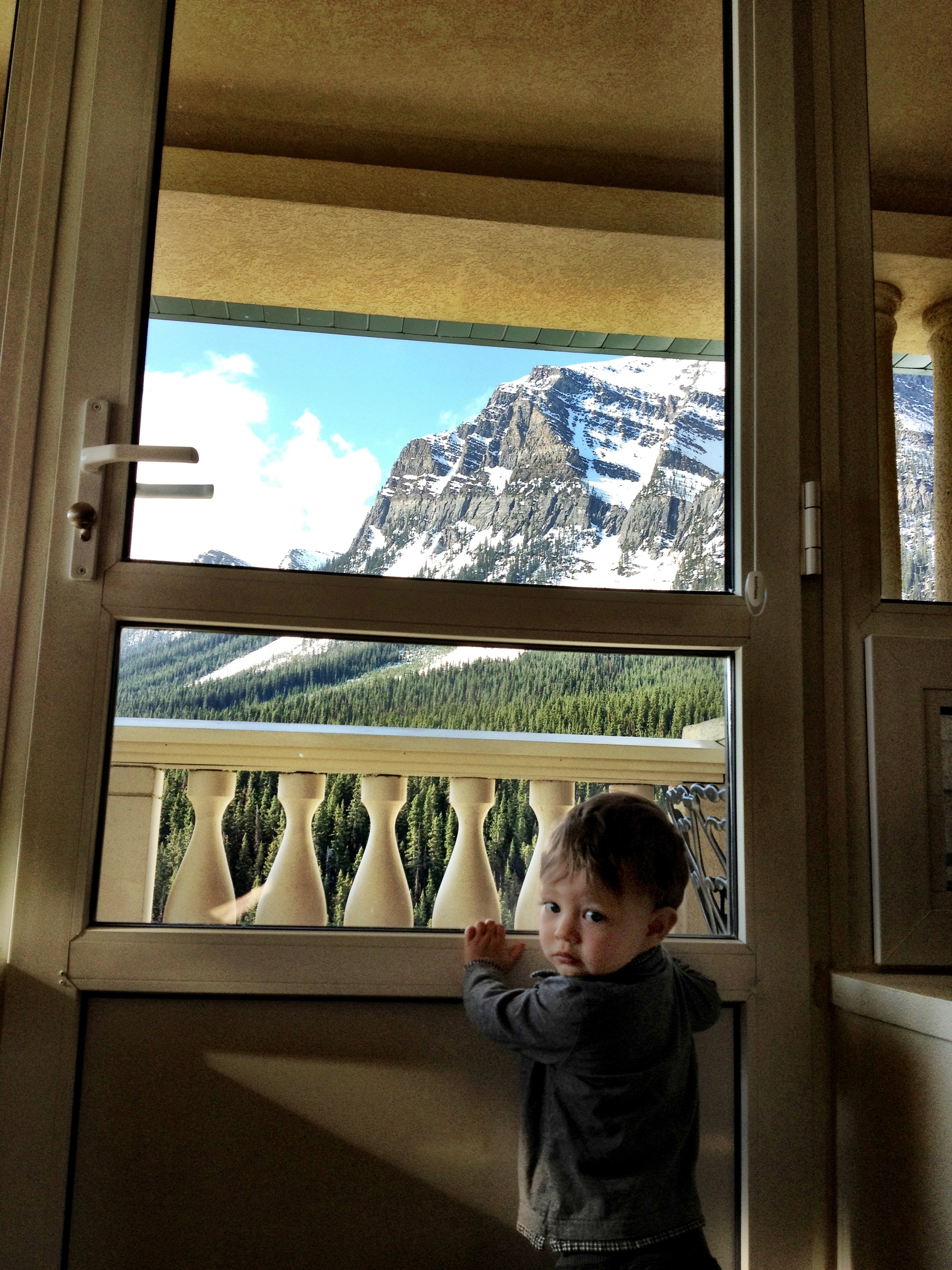 The Rockies Await Outside Our Door at the Chateau Lake Louise ...