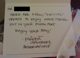 Pillow Fort at Fairmont Winnipeg