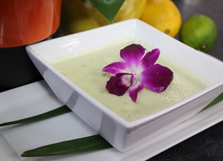 Chilled Melon &amp; Coconut Soup