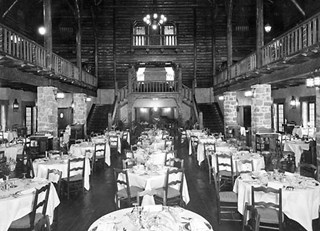 Fairmont Le Chateau Montebello - Log Lodge Dining Room 1930