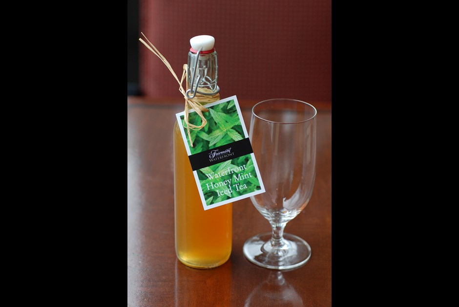 The Fairmont Waterfront's Signature Honey Mint Iced Tea