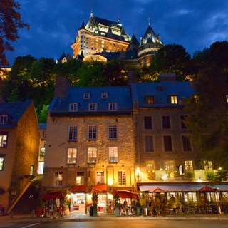 Le Chateau Frontenac from the Lower Town