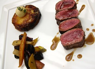 The Wineroom Signature Dish Sidney Island Roasted Venison Loin