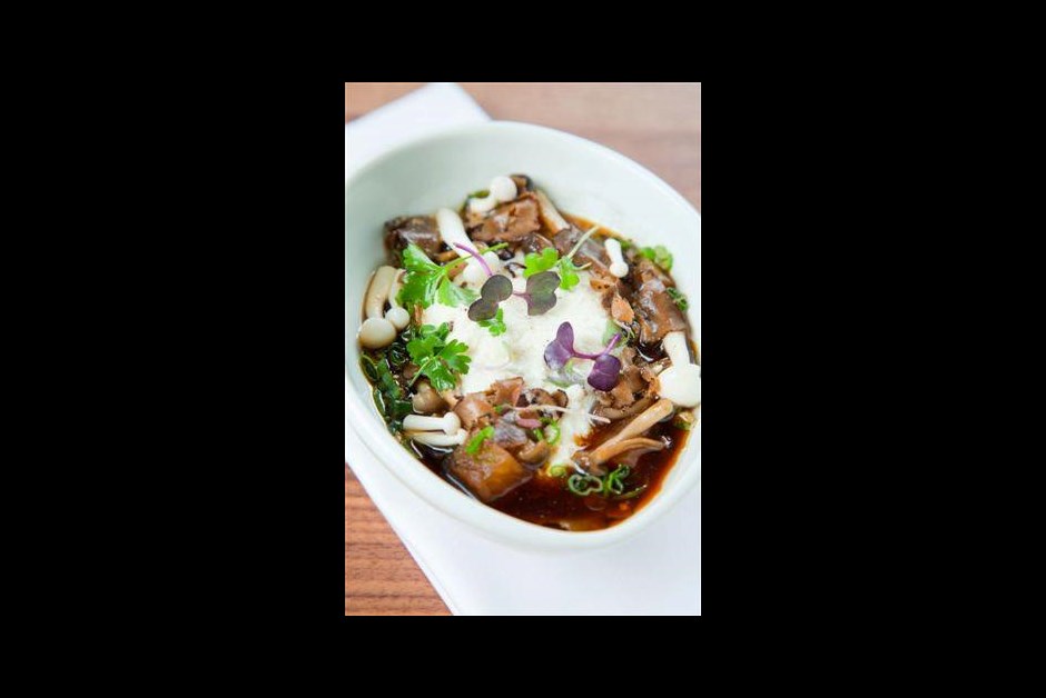 Homemade Tofu with Morel Mushrooms