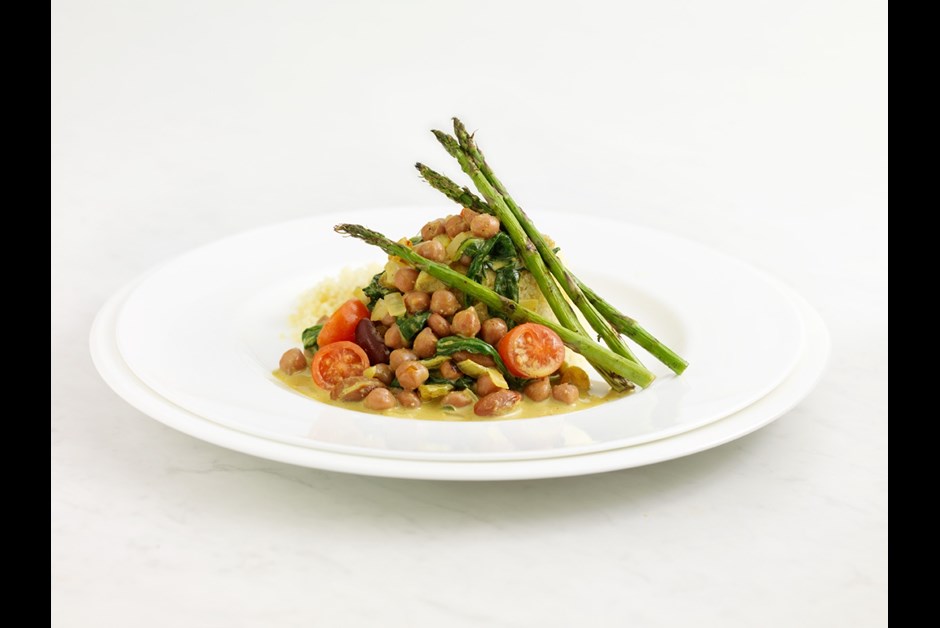 Curry Chick Pea Couscous (vegan)