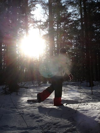 Snowshoeing in the Great Outdoors at Le Chateau Montebello