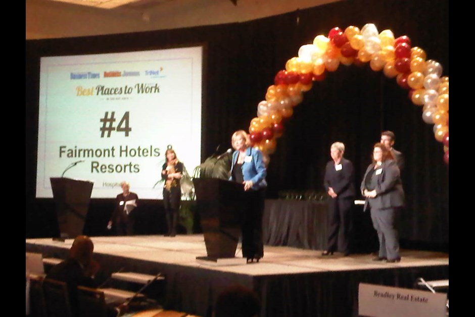 Fairmont Hotels of Northern California Rank Amongst Top Places to Work