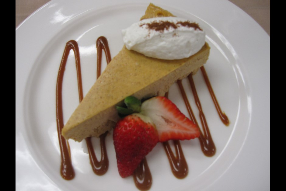 Sugar free crustless Pumpkin Cheesecake