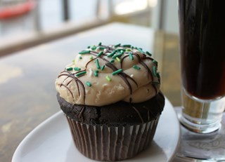 Guilty 'Irish' Chocolate Cupcake