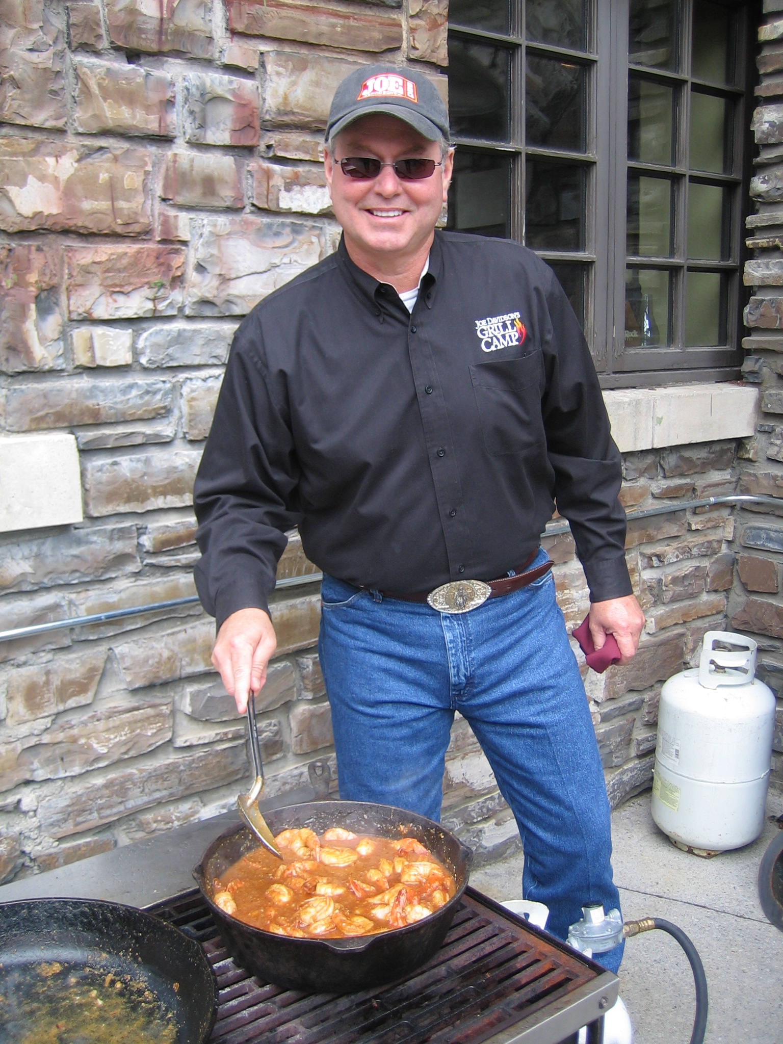Joe Davidson & his famous shrimp!