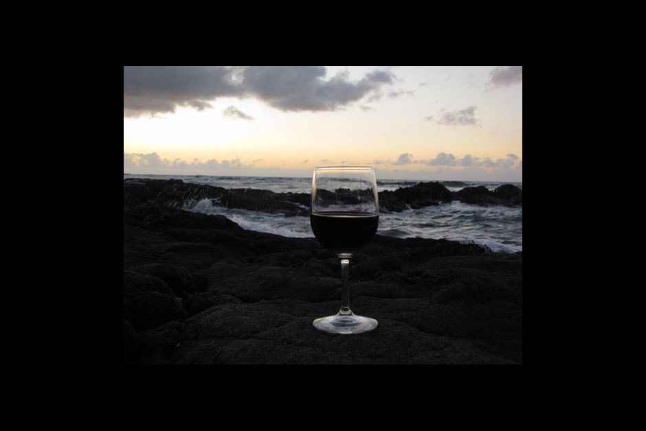 Red wine...on the rocks