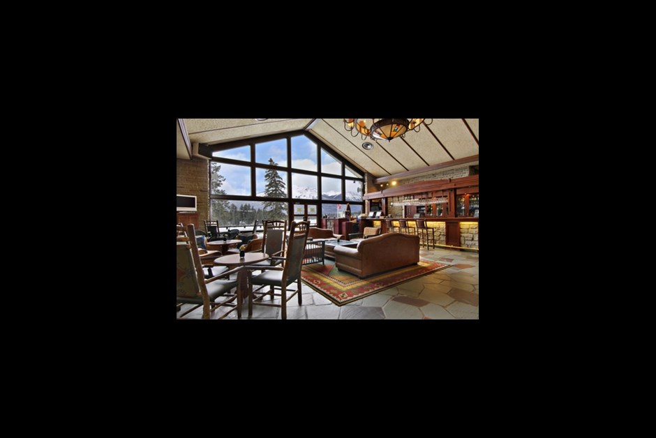 The Emerald Lounge & Patio at The Fairmont Jasper Park Lodge