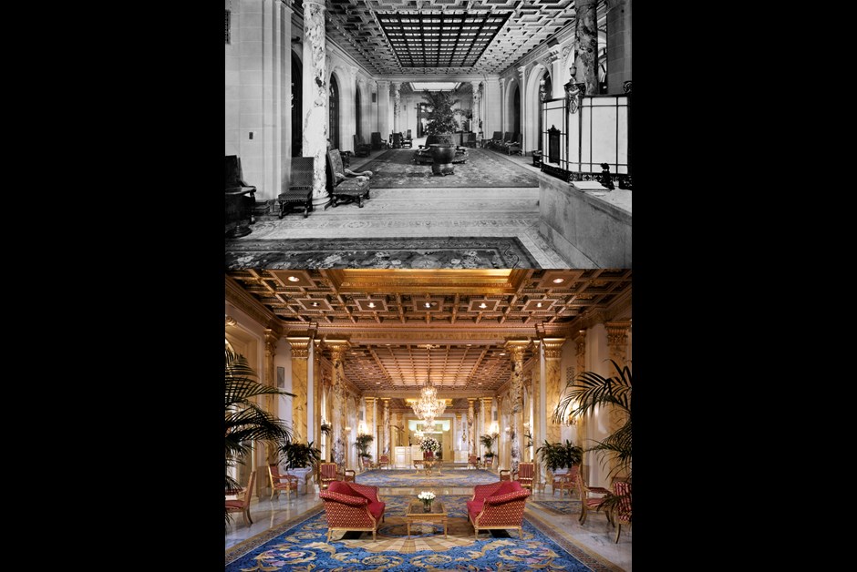 Then and Now: The Lobby