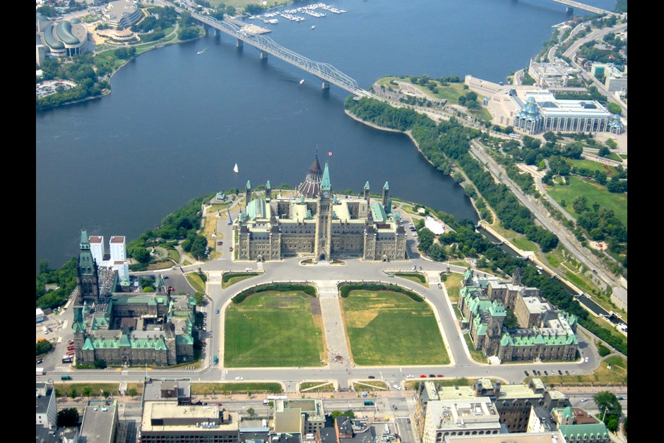 Bird's eye view of Parliament