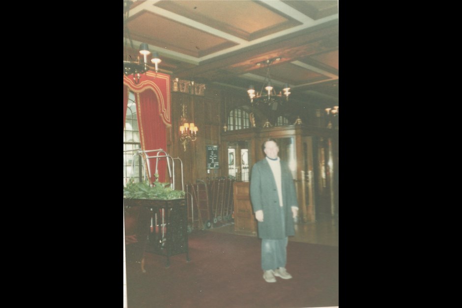 John in the lobby of the Chateau in 1987