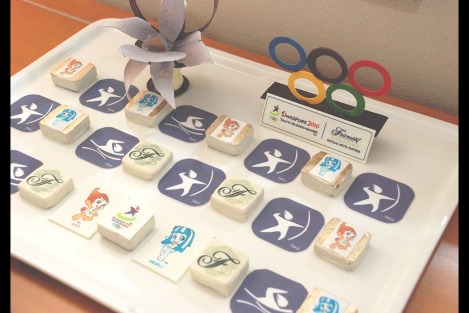 Unique Amenities Celebrating the 2010 Youth Olympic Games (YOG) at Fairmont Singapre