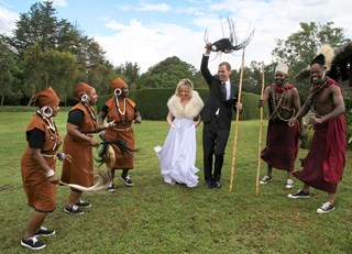Kikuyu Dancers at Mt Kenya Wedding