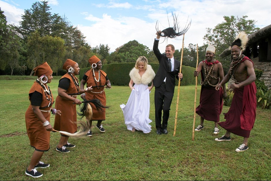 Kikuyu Dancers at Mt Kenya Wedding