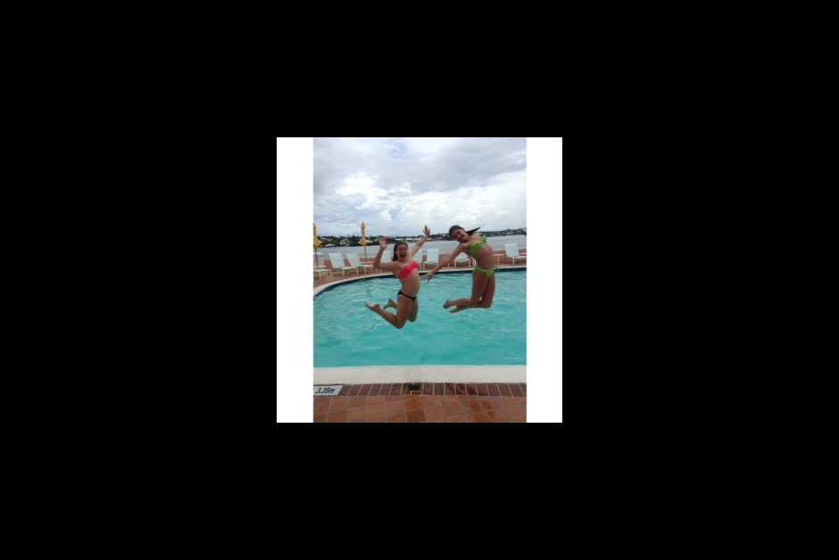 Jumping for joy at Fairmont Hamilton Princess