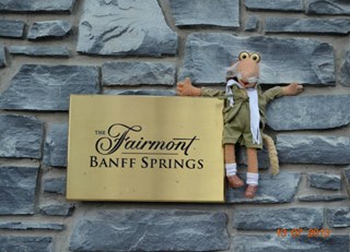 Uncle Travelling Matt at the Fairmont Banff Springs