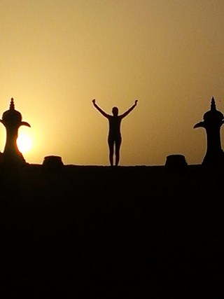 Sunset in the desert
