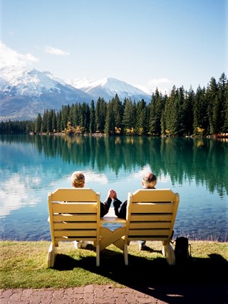 Morning at The Fairmont Jasper Park Lodge