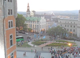 Check out the view! (Fairmont Le Château Frontenac)