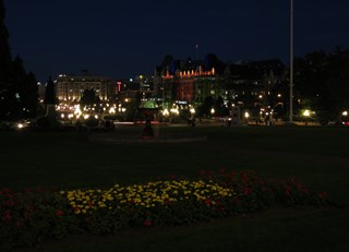 Fairmont Empress in Victoria, BC at Night