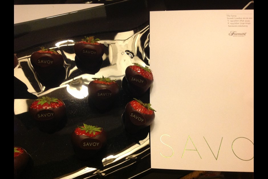 A memorable 15th anniversary in London at the Fairmont Savoy!