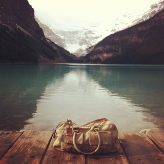 Jireh Bag visits Lake Louise