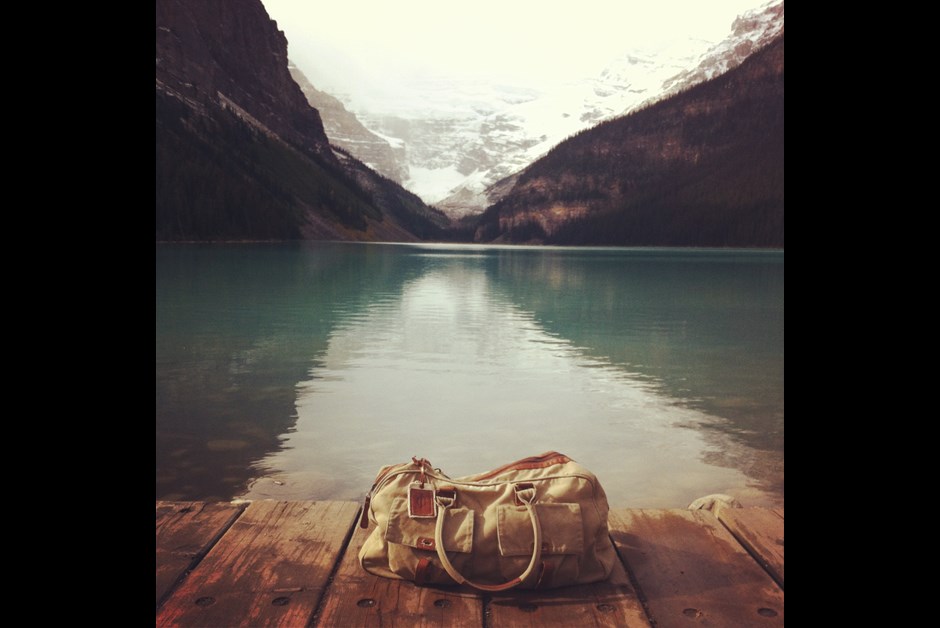 Jireh Bag visits Lake Louise