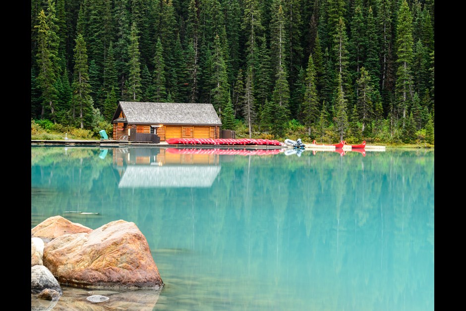 Evening Reflections at Lake Louise
