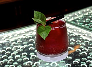 Pomegranate and Basil Mocktail