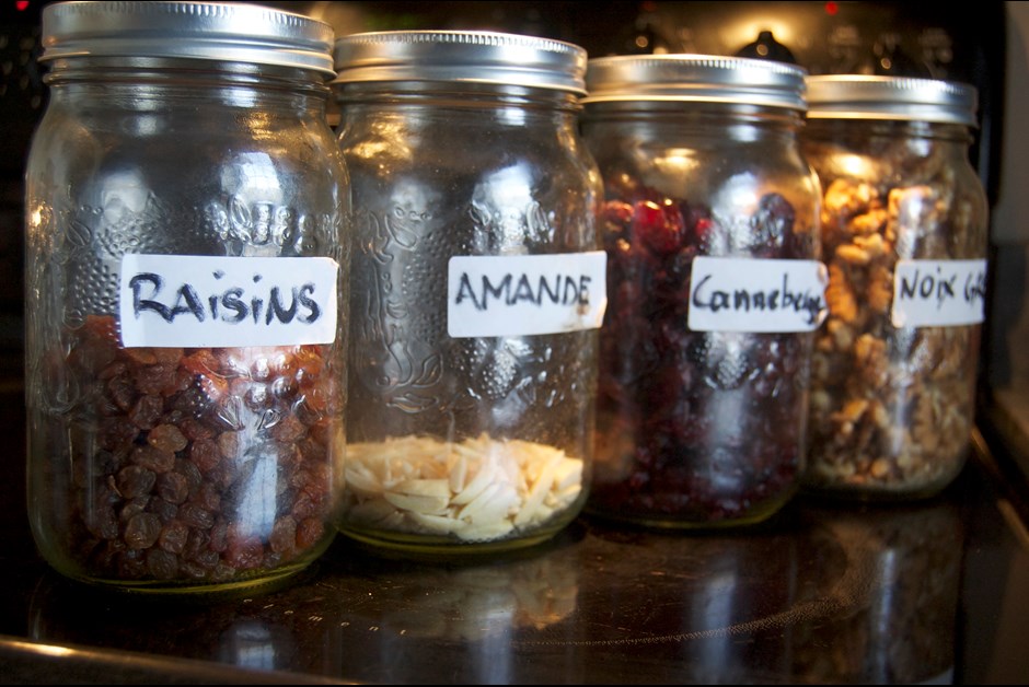 Homemade granola ingr.