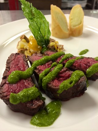 Chef Laurent Poulain’s Honey Mint Chimichurri Steak Sauce