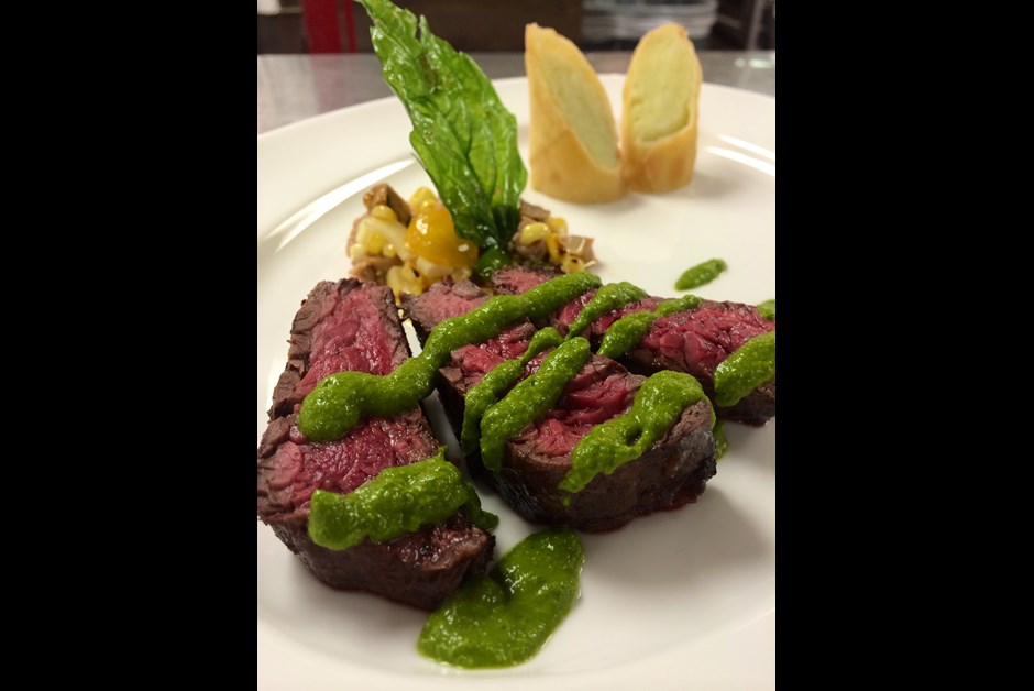 Chef Laurent Poulain’s Honey Mint Chimichurri Steak Sauce