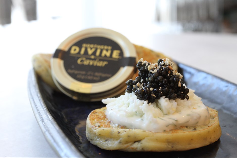 Nori and Yukon Gold Blini's
