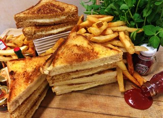 Great Canadian Grilled Three Cheese Sandwich  