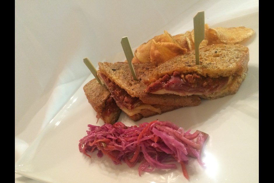 Charlevoix style grilled cheese sandwich