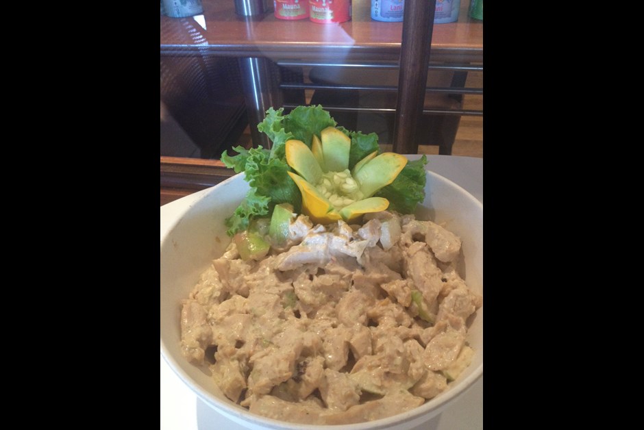 Green Apple and Chicken Salad with Mango Chutney