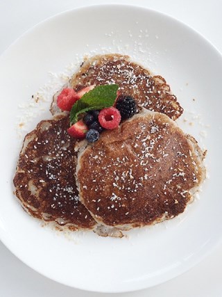 Gluten Free Coconut Banana Pancakes