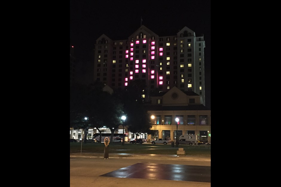 Fairmont San Jose Luminous in Pink for Making Strides Against Breast Cancer 5K Walk 