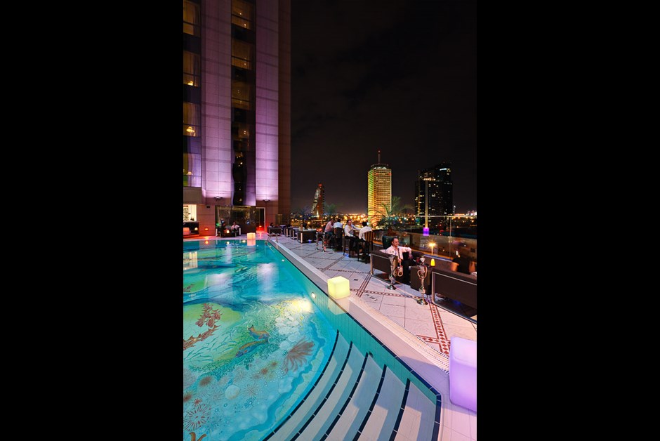 Dokuz, the outdoor lounge at Fairmont Dubai