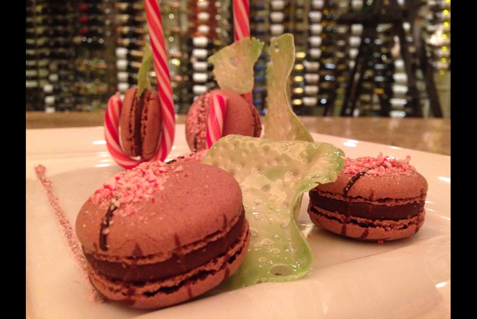 Chocolate Jingle Macaroons
