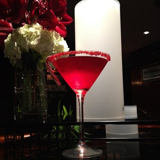 The Newport, a Gastropub's Candy Cane Martini