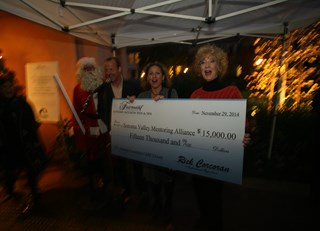Fairmont Sonoma Mission Inn Presents First Installment of $15k Grant to Sonoma Valley Mentoring Alliance